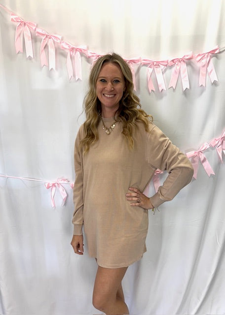Brown Sweater Dress