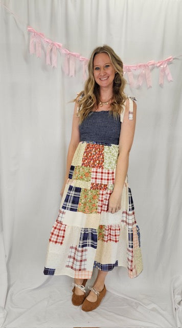Patchwork Quilted Dress