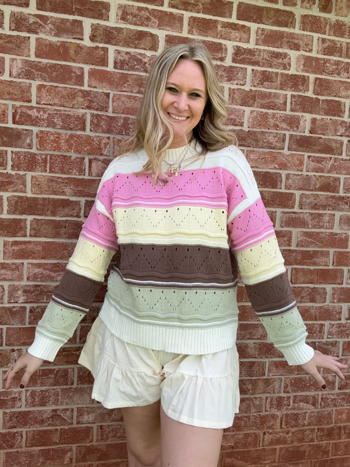 Cream Tier short/skirt