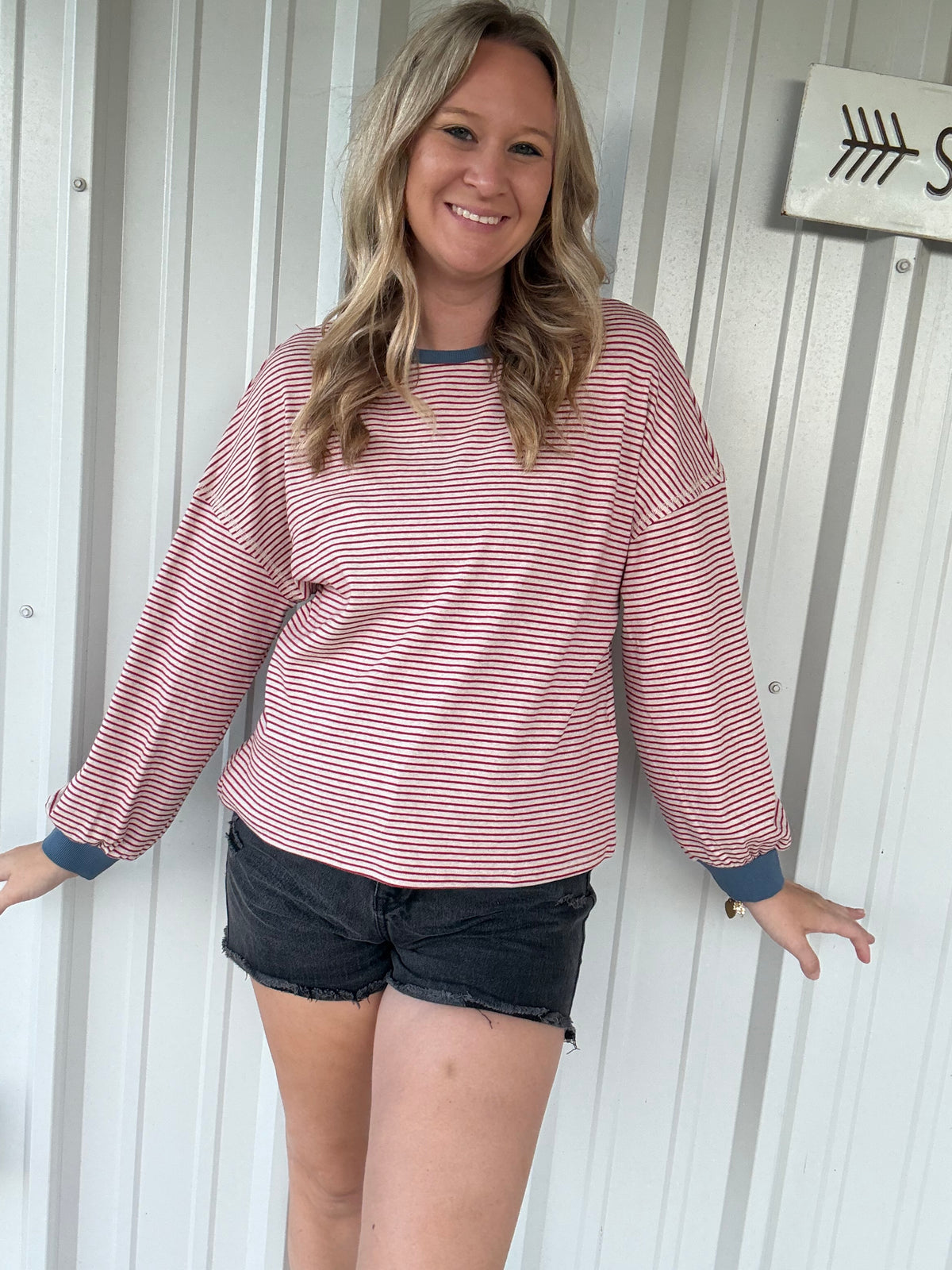 Red Striped Long Sleeve