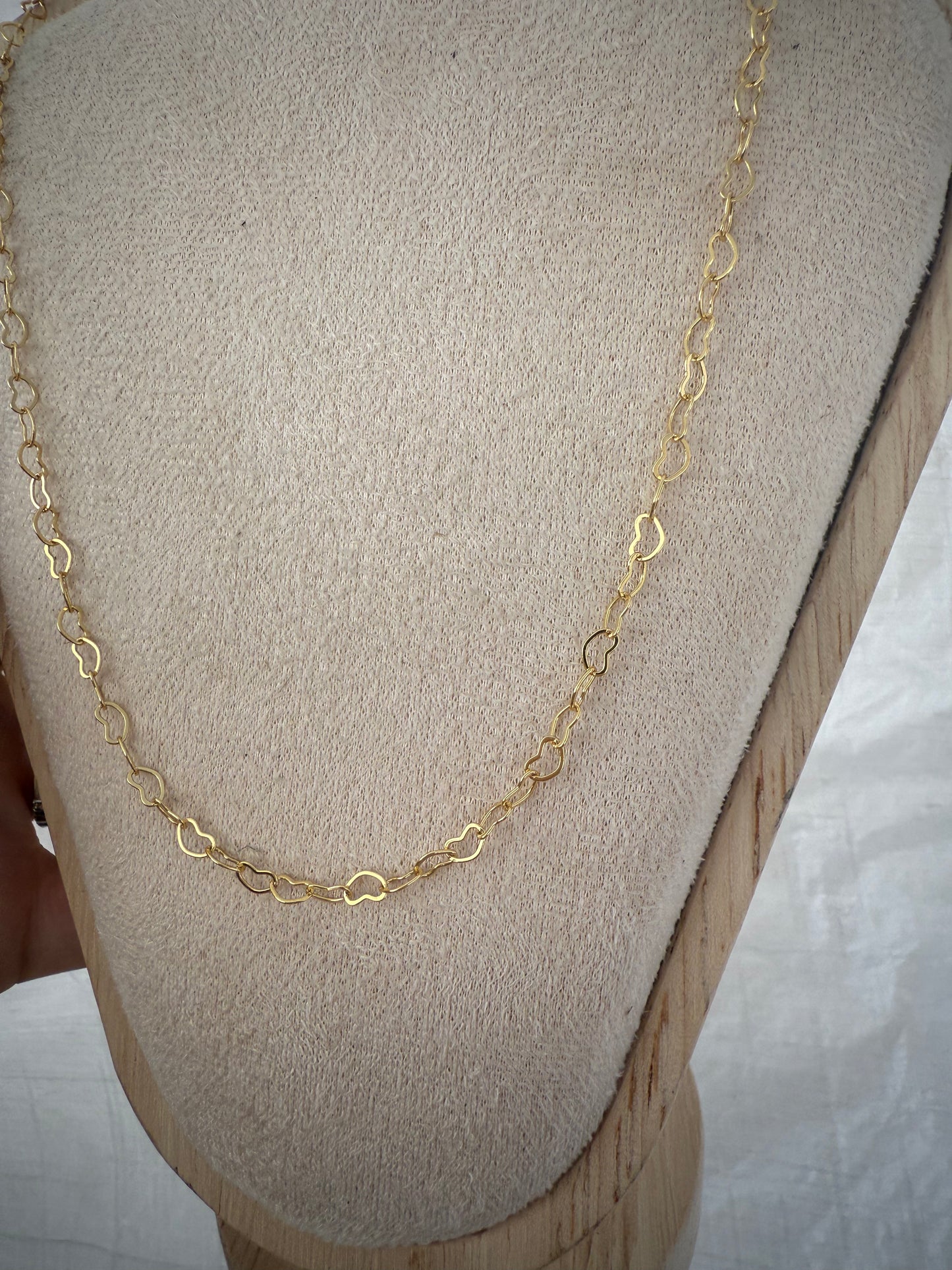 Heart Chain Layering Necklace