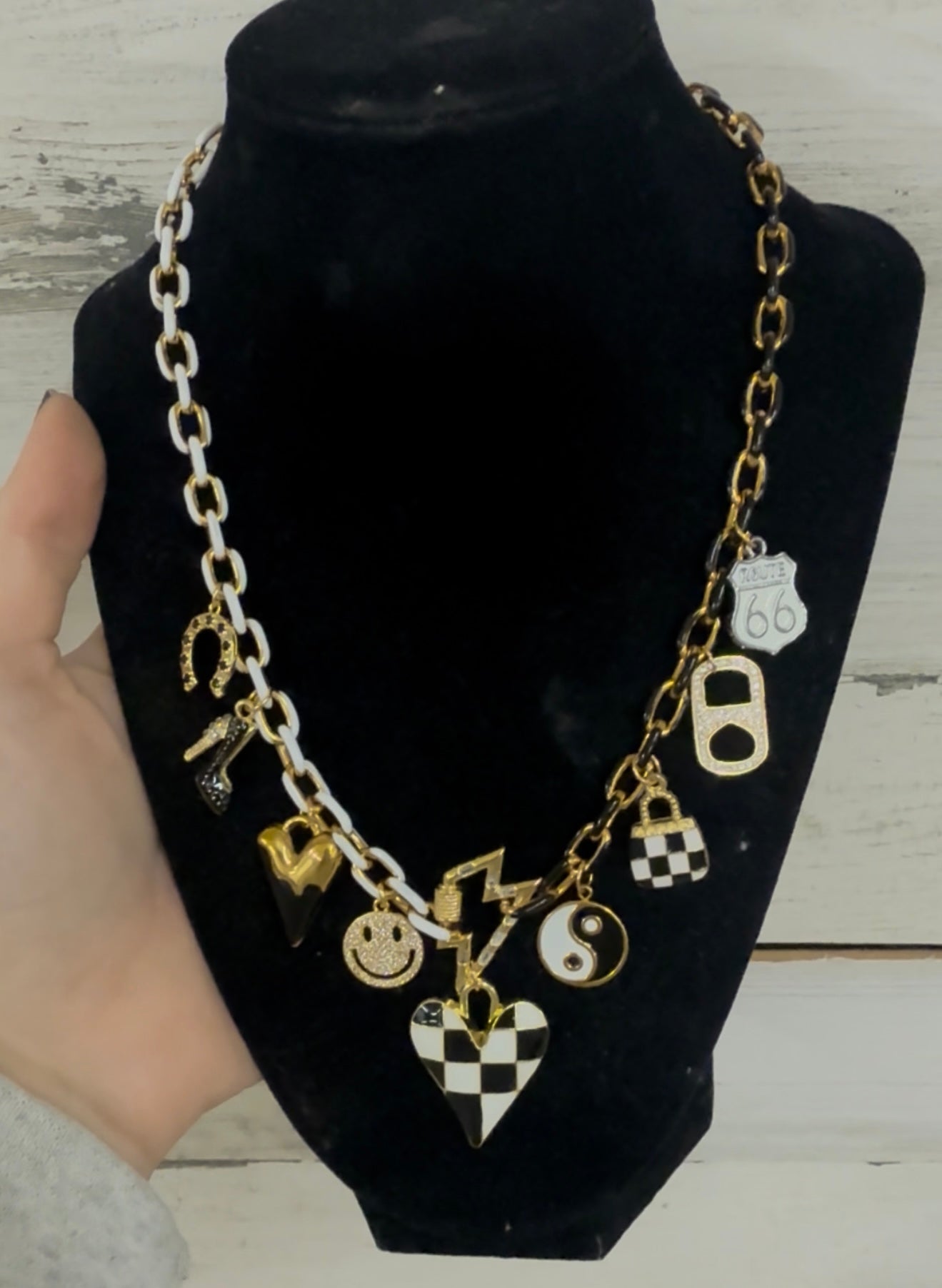 Carabiner necklace or bracelet option