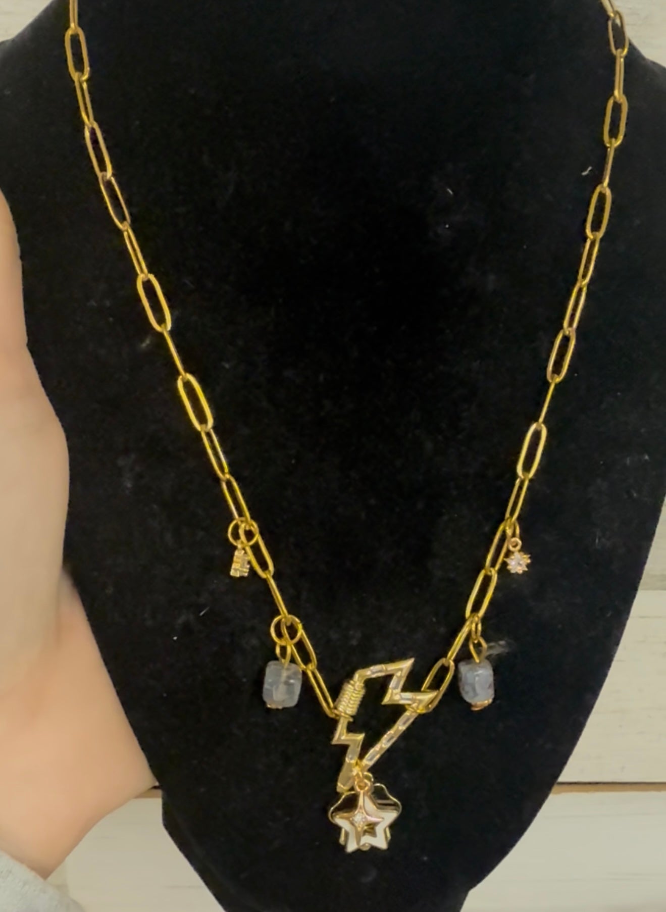 Carabiner necklace or bracelet option