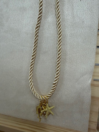 Custom Corded Charm Necklace