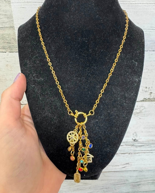 Custom Dangle Toggle Necklace