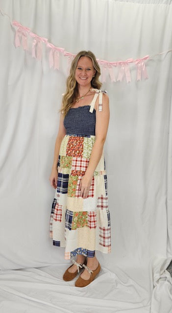 Patchwork Quilted Dress