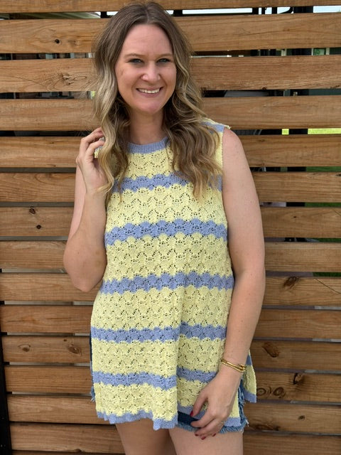 Yellow and Blue Side Slit
