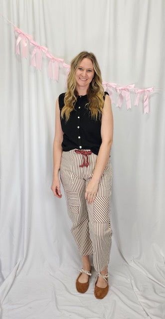 Black Button Up Short Sleeve Cardi