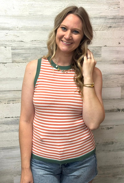 Orange and Green Tank
