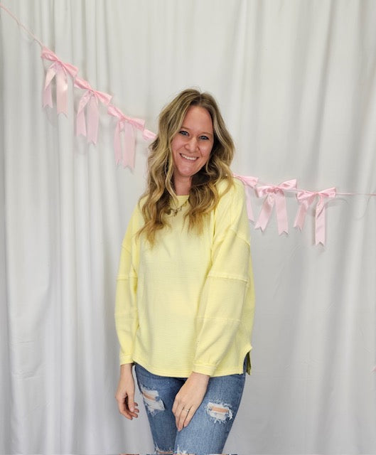 Yellow Long Sleeve Pullover