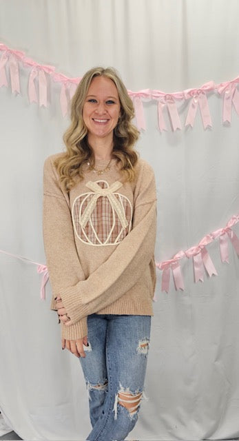 Pumpkin Lace Sweater