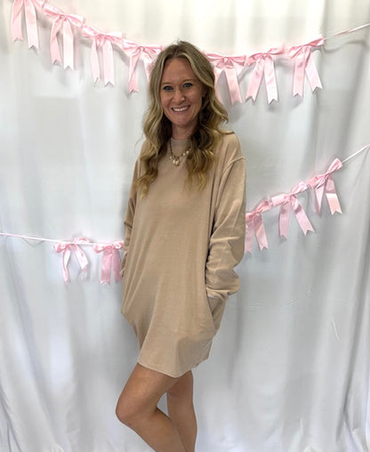 Brown Sweater Dress