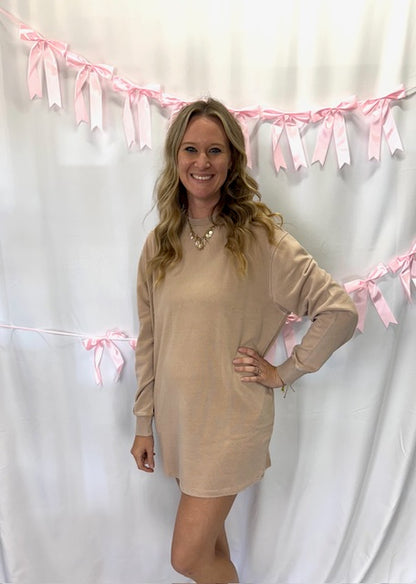 Brown Sweater Dress