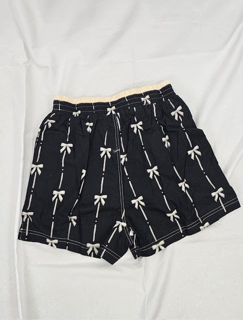 Black Bow Boxer Shorts