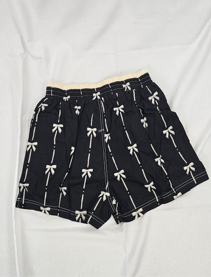 Black Bow Boxer Shorts