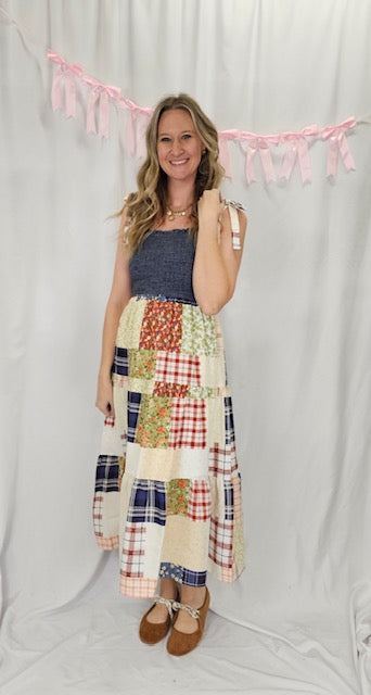 Patchwork Quilted Dress