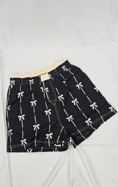 Black Bow Boxer Shorts
