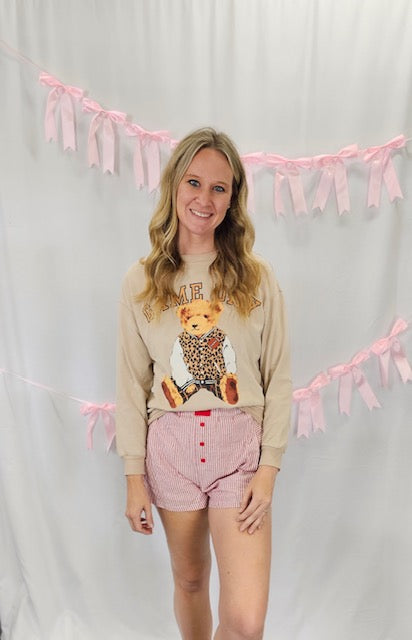 Teddy Bear Game Day Sweatshirt