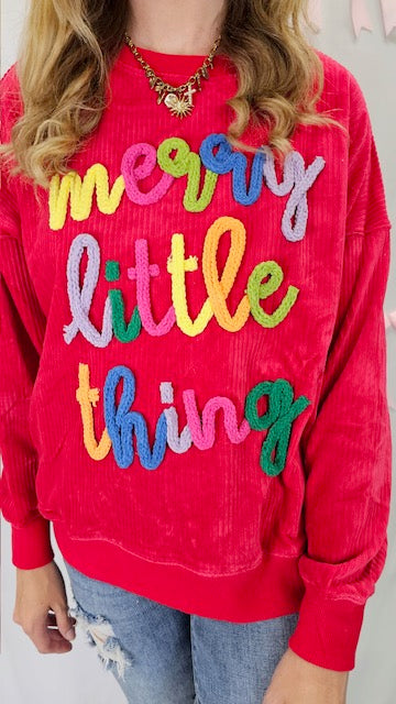 Merry Little Things Sweatshirt in