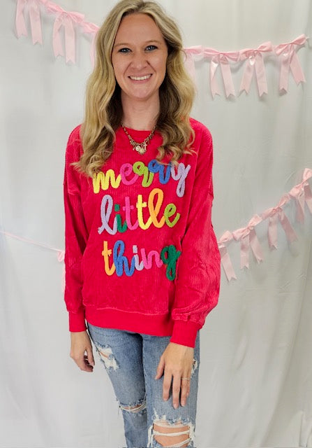 Merry Little Things Sweatshirt in