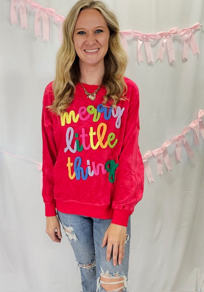 Merry Little Things Sweatshirt in