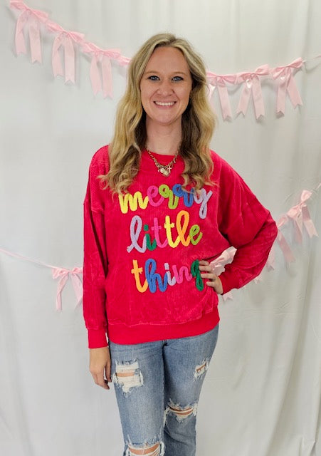 Merry Little Things Sweatshirt in