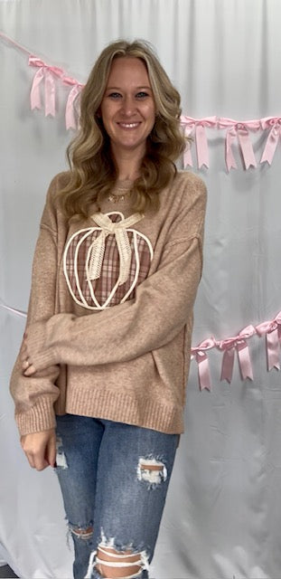 Pumpkin Lace Sweater